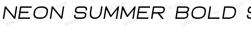 Neon summer bold shade字体转换